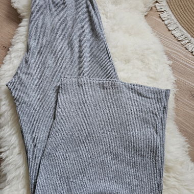 H&M ribbed maternity trousers grey M