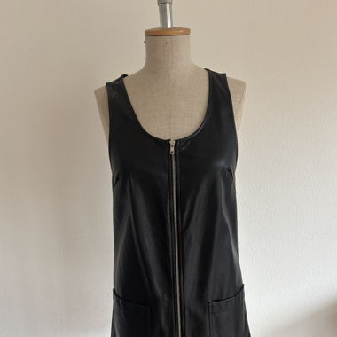 Kunstleder Minikleid