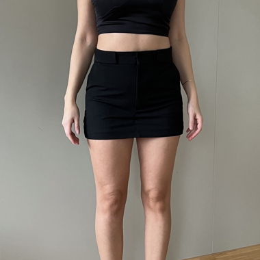 ZARA Schwarzer Mini skort XS Stretch