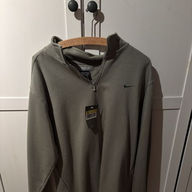 Vintage Nike grüner Zip-Hoodie