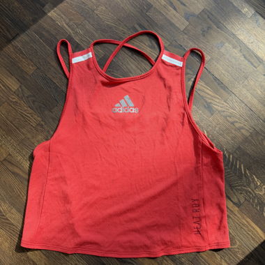 Top sportivo adidas HEAT.RDY rosso
