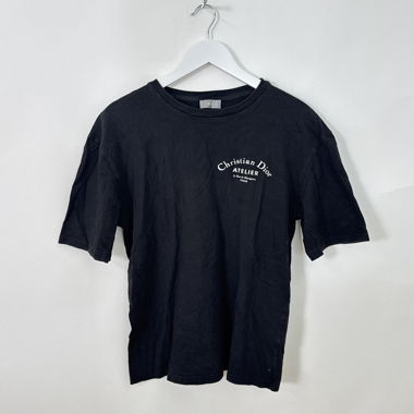 T-shirt noir Christian Dior Atelier avec logo