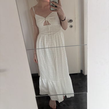Robe d'été longue blanche