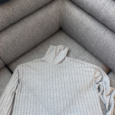 Pull col roulé manches longues 