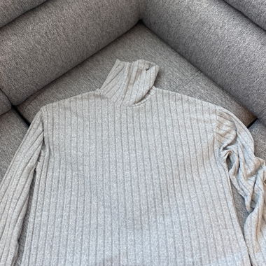 Pull col roulé manches longues 