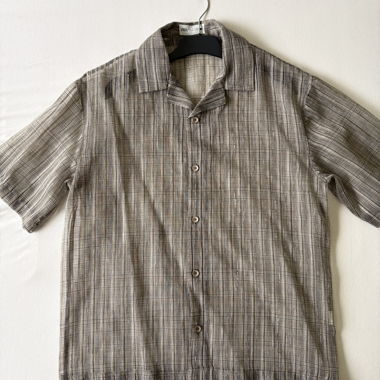 Zara striped short-sleeve shirt