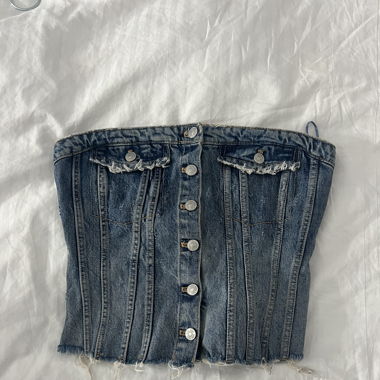 Bustier Zara en jean