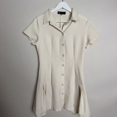 Top camicia blusa ZARA crema