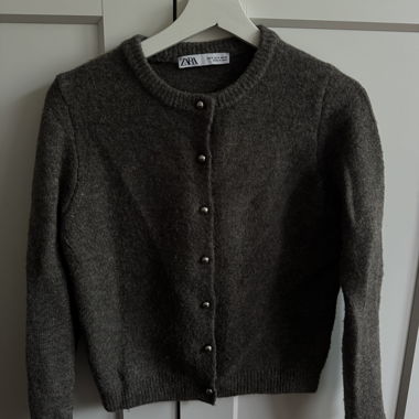 Cardigan in maglia ZARA grigio taglia S