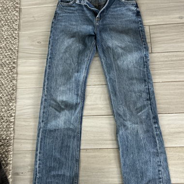 Bershka High-Waist Straight Jeans