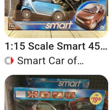 Voiture télécommandée Smart 1:15