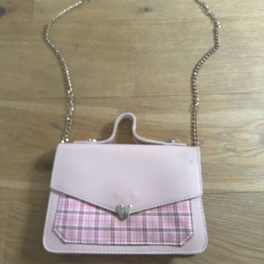 Sac à bandoulière à chaîne rose
