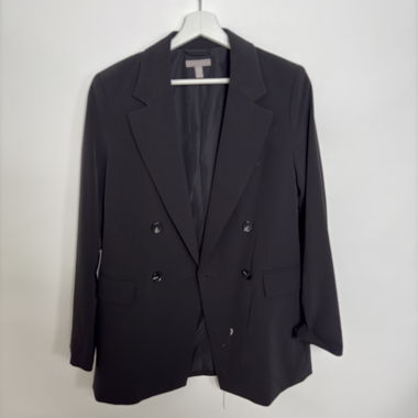 Blazer croisé noir à double boutonnage H&M