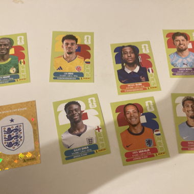Cartes de stickers Coupe du monde 2026 Panini
