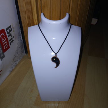 Yin-Yang Pendant Cord Necklace