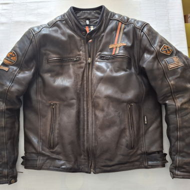 Giacca moto in pelle Helstons