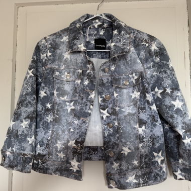 Giacca di jeans Taifun con stelle
