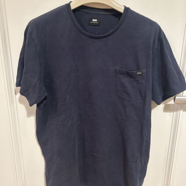Edwin blue T-shirt with chest pocket
