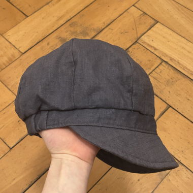 Grau/blauer Postboy-Hut