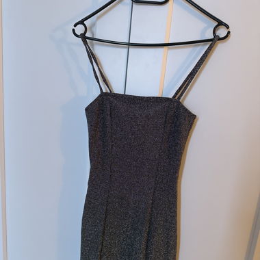 Robe paiette argent 