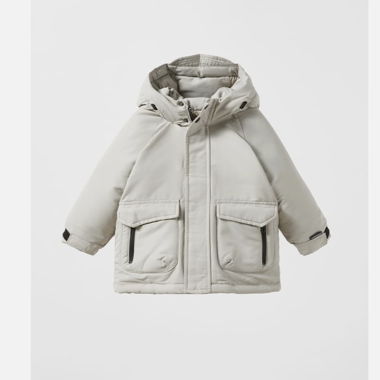 Children's Puffer Jacket with Hood