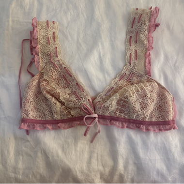 Victoria Seceret Pinke Spitzen-BH-Top