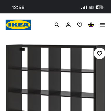 Ikea Kallax Regal schwarz