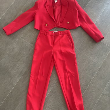 Red Women's Suit