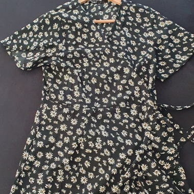 Floral wrap dress