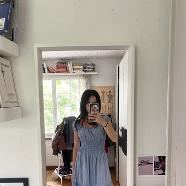 blue summer dress
