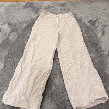 Pantalon ample en mélange de lin EU 34