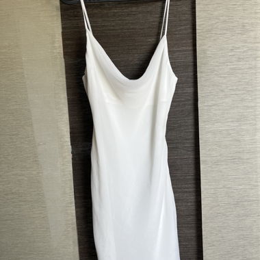Robe courte blanche - S