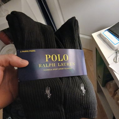 Polo Ralph Lauren men's socks 6-pack black