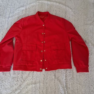 Giacca bomber rossa
