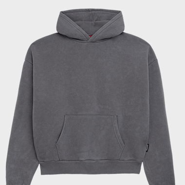 OVERSIZED HOODIE GREY (STONE WASHED)