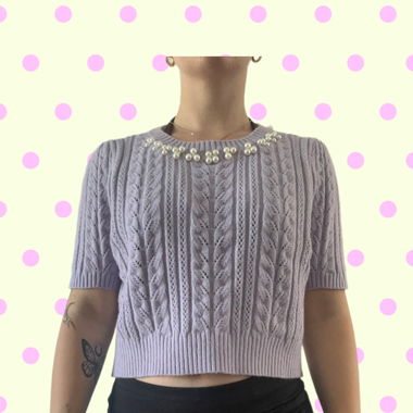 Hochwertiges Shirt mit Perlen