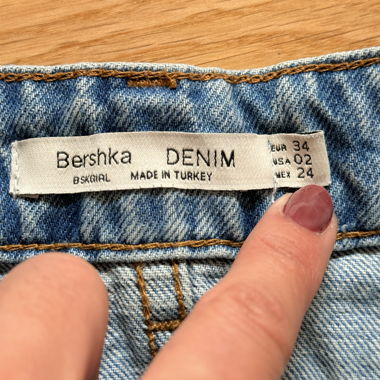 Jupe en jean mini Bershka