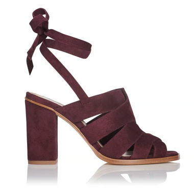 LK Bennett purple suede sandals *new*!