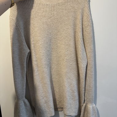 Maglione in maglia beige
