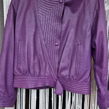 Veste en cuir vintage