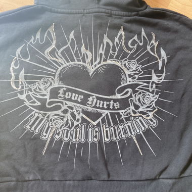 Sweat à capuche noir