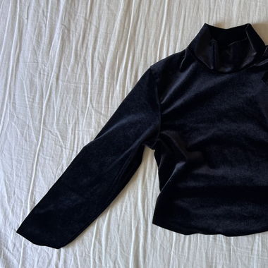 Samt-langarm Shirt