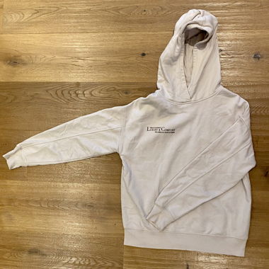 beiger Hoodie 