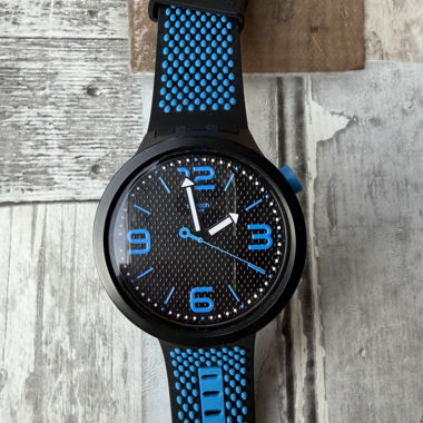 Swatch Analog Wristwatch Blue/Black