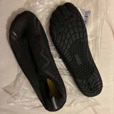 Black climbing shoes