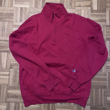 Champion 1/4 zip sweatshirt red size M
