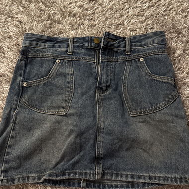 Vintage Denim Mini Skirt
