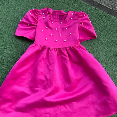 Vestito rosa SHEIN bambina 6 anni con perline