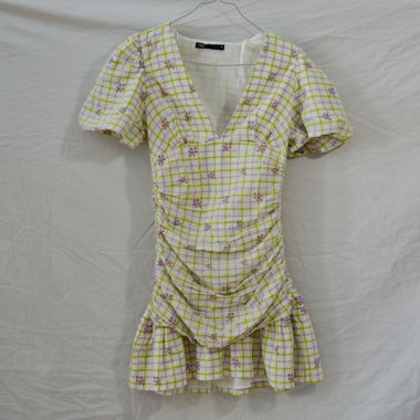 Robe courte Zara à carreaux