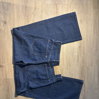 Jeans high waste-wide dark blue